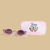 Minnie mouse and daisy print sunglasses with case