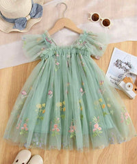 Shein floral embroidered dress with 3D butterfly