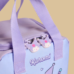 Kuromi print lunch bag with zip closure