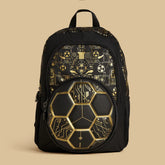 Football print backpack with adjustable straps