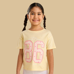 Varsity print boxy t-shirt