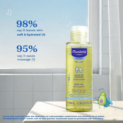 Mustela Baby Oil – Gentle Hydrating Massage Oil for Babies 100 ml