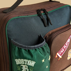 Boston embroidered lunch bag with zip closure