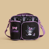 Kuromi print lunch bag with zip closure