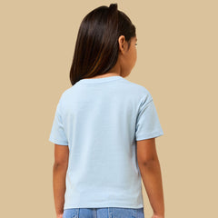 Bow print cotton boxy t-shirt