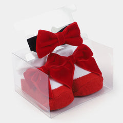 Hudson baby 6- piece headband & sock gift set