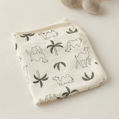 Juniors desert safari print cotton receiving blanket