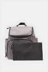 REDTAG Grey Casual/Maternal Dual-Purpose Backpack