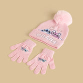 Stitch and angel beanie with gloves