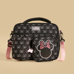 Minnie mouse print lunch bag with zip closure