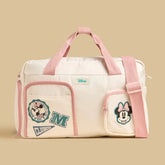 Minnie mouse print duffle bag with detachable strap