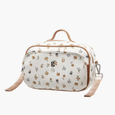 Giggles floral print diaper bag with zip closure