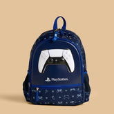 Playstation logo print padded straps backpack with zip closure