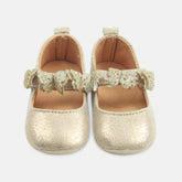 Golden butterfly booties