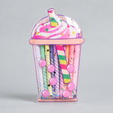 Milkshake-Themed Kids Stationery Set – Colorful Pens & Fun Packaging