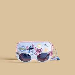Stitch and Angel Accent Sunglasses with Pouch