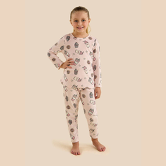 Latte Print Cotton Pyjama Set