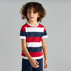 Trendy Colourblock Cotton T-shirt