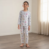 Cat Print Cotton Pyjama Set