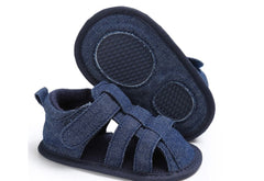 Blue Sandal Booties