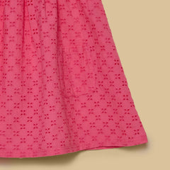 Girls Embroidered Pinafore Dress with T-Shirt Set