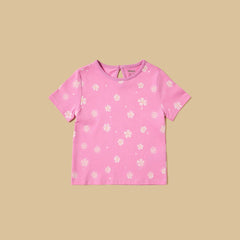 Pack of 5 Assorted Printed Cotton T-Shirts for Girls