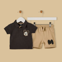 Mickey Mouse Cotton T-Shirt and Shorts Set