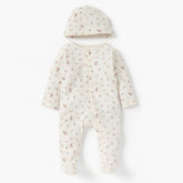 Juniors Floral Print Closed Feet Sleepsuit