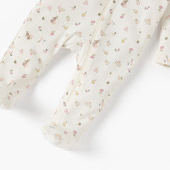Juniors Floral Print Closed Feet Sleepsuit