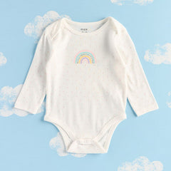Pack of 3 Printed Bodysuits with Long Sleeves