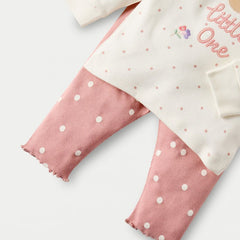 Bunny Applique T-shirt and Pajama Set