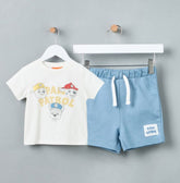 Paw Patrol Printed T-shirt and Shorts Set