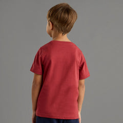 Red Graphic Print Cotton T-Shirt