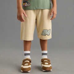 Racing Print Cotton T-shirt and Shorts Set