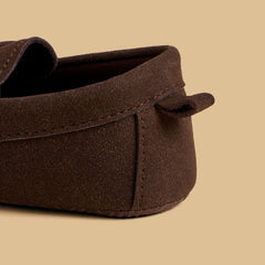 Brown Moccasin Booties – Boys