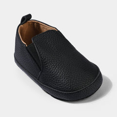 Black Slip-On Booties
