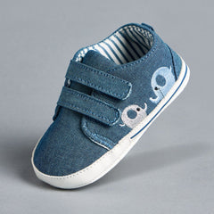 Denim Elephant Booties