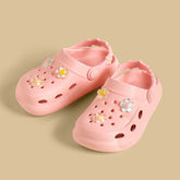 Flower Applique Clogs