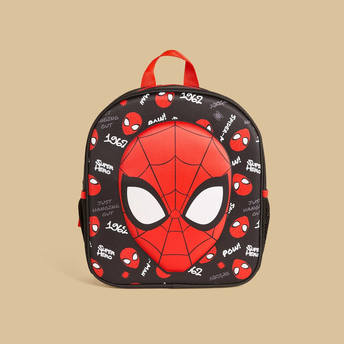 Spiderman print backpack with adjustable straps