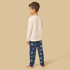 Space print pyjama set