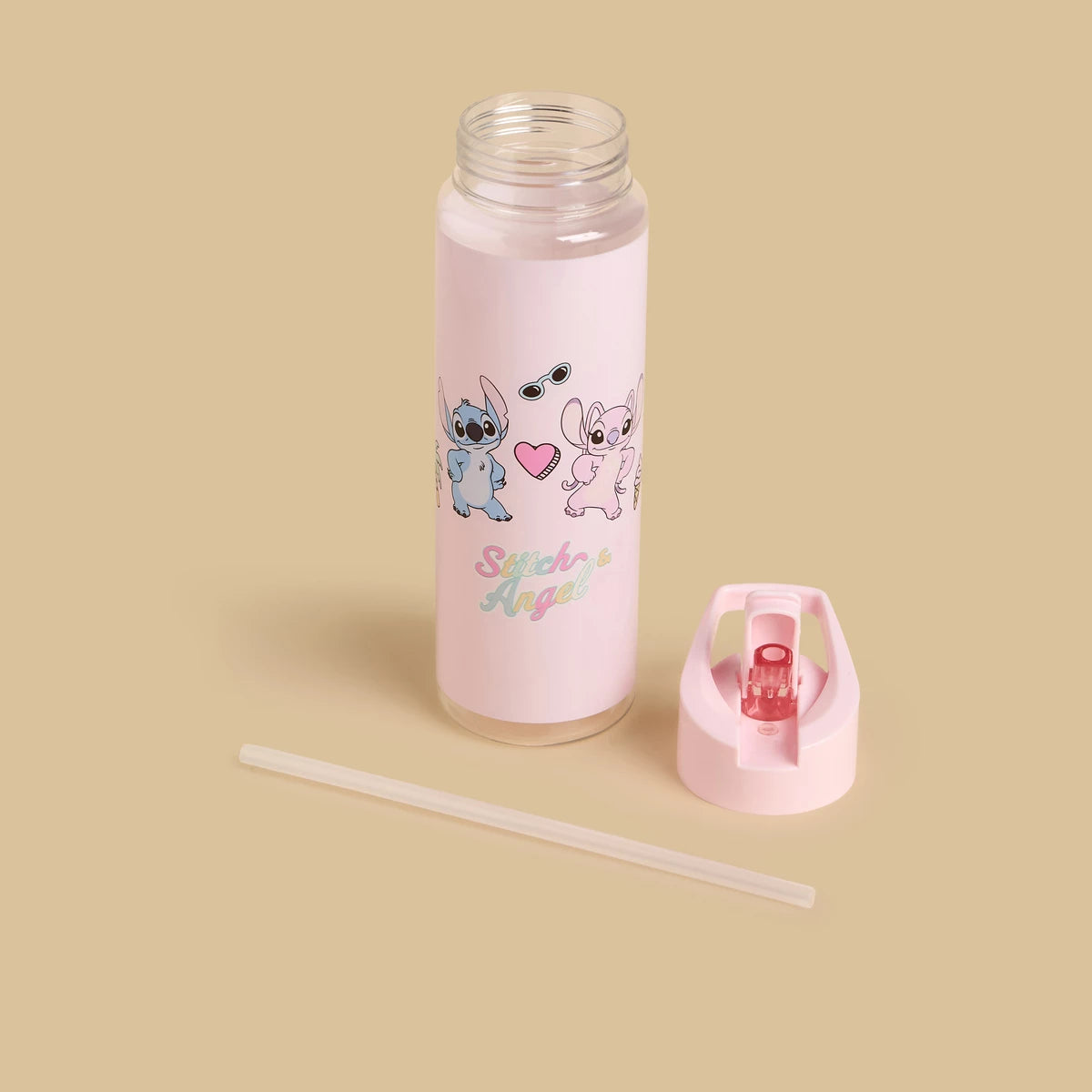 Stitch and Angel Print Bottle