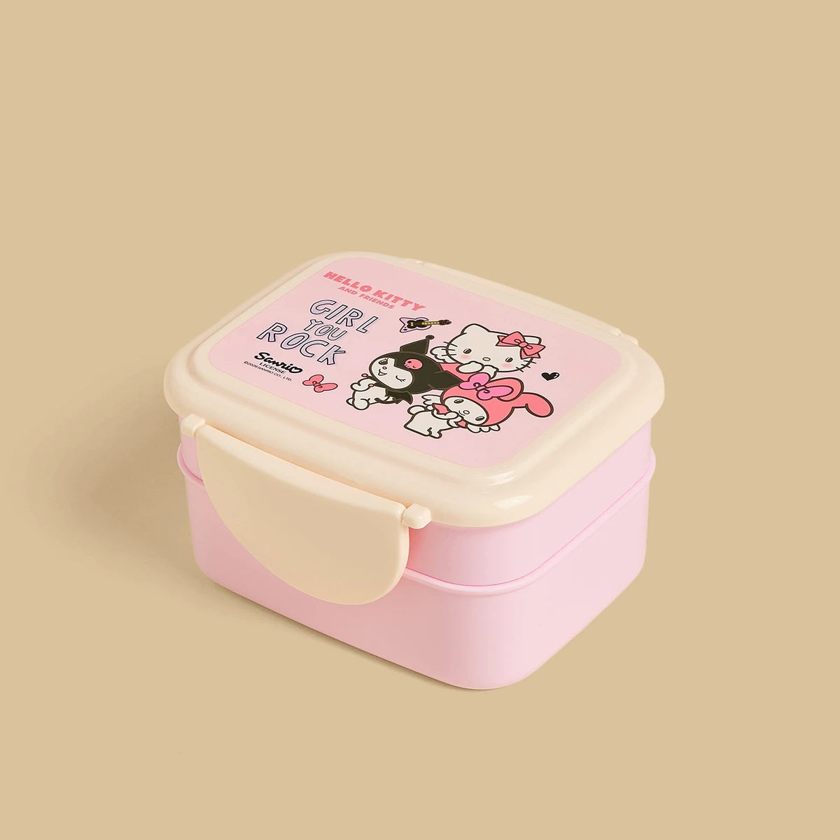 Hello kitty and friends print sandwich box with cutlery