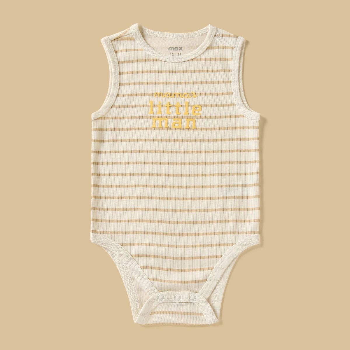 Pack of 3 - Ribbed Sleeveless Cotton Bodysuit