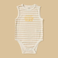 Pack of 3 - Ribbed Sleeveless Cotton Bodysuit
