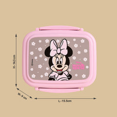 Minnie Mouse print lunchbox with fork