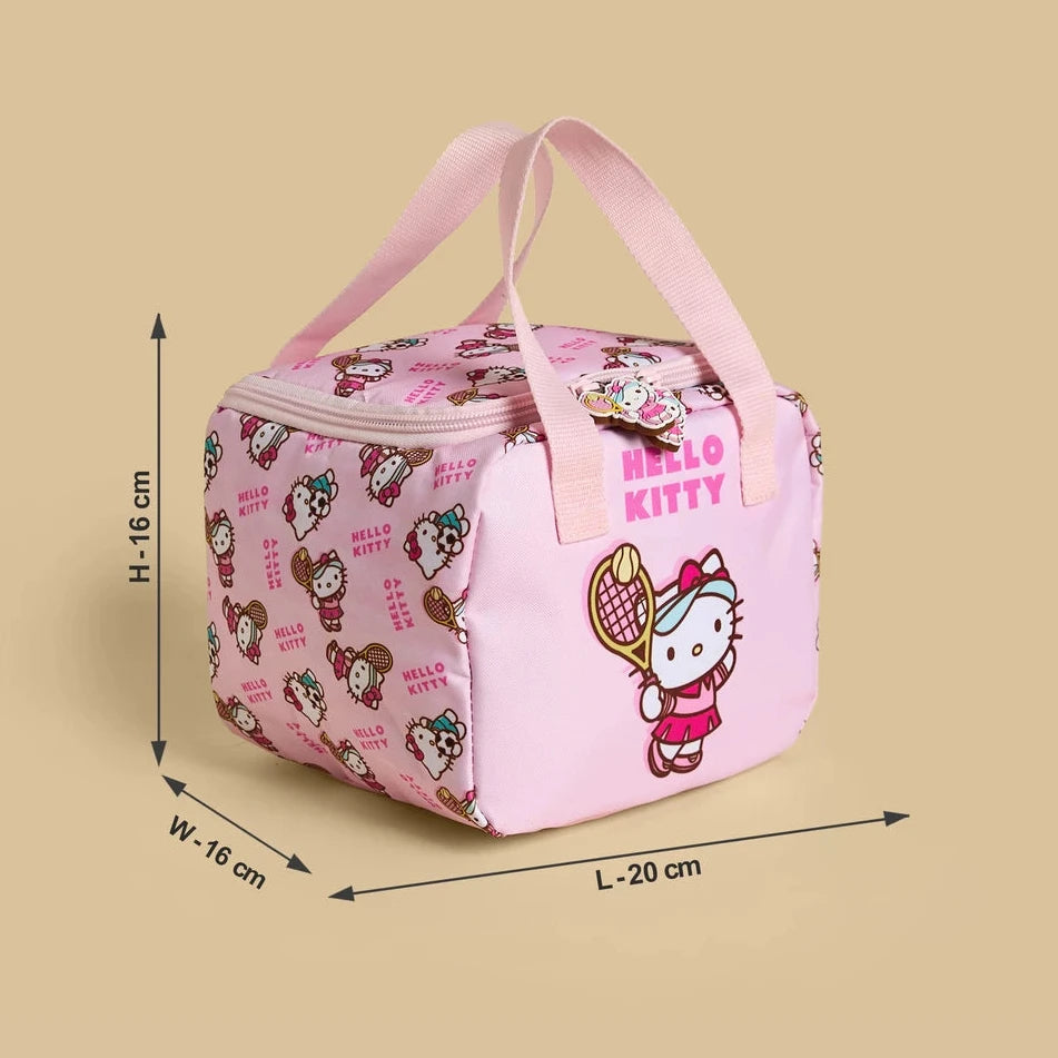 Hello kitty lunch bag with zip closure