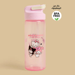 Hello Kitty and Friends Print Water Bottle - 600ml