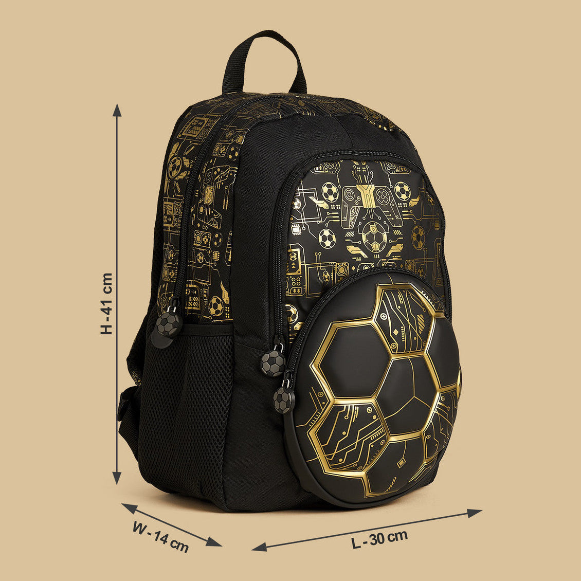 Max Football Print Backpack with adjustable straps (INSTOCK)