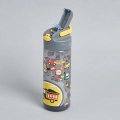 Graphic print sipper water bottle