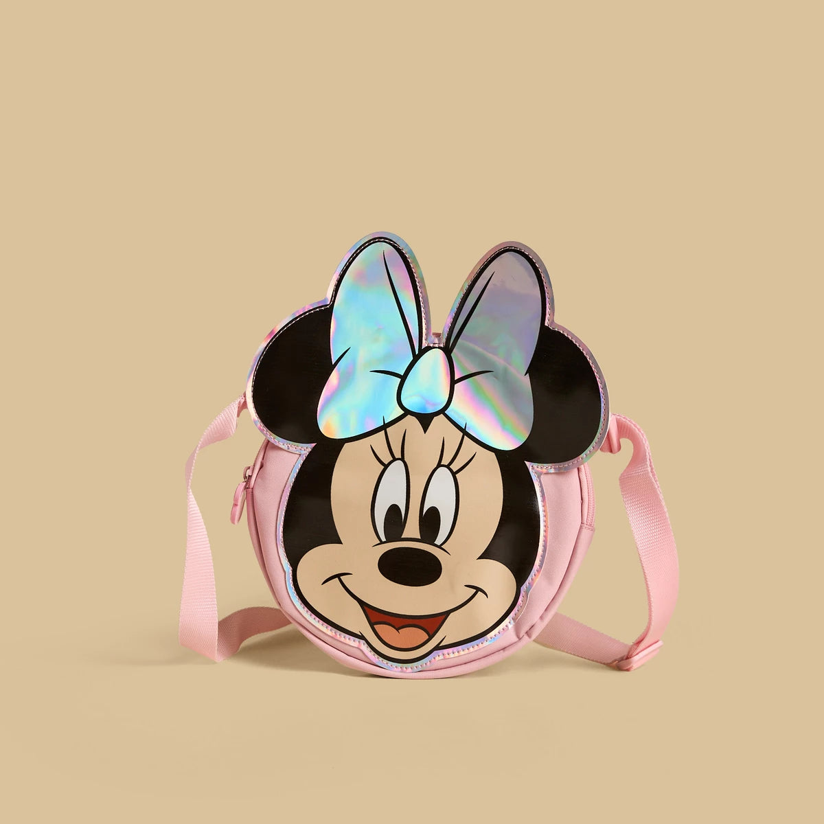 Minnie mouse applique backpack with adjustable straps